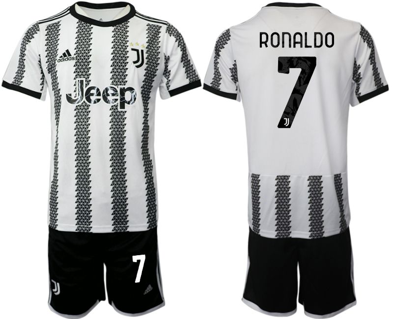 Men 2022-2023 Club Juventus FC home white 7 Soccer Jersey